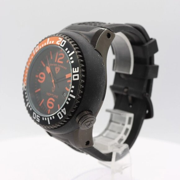 53mm Swiss Legend Neptune Men's Quartz Wristwatch Swiss Stainless Steel - Picture 2 of 4